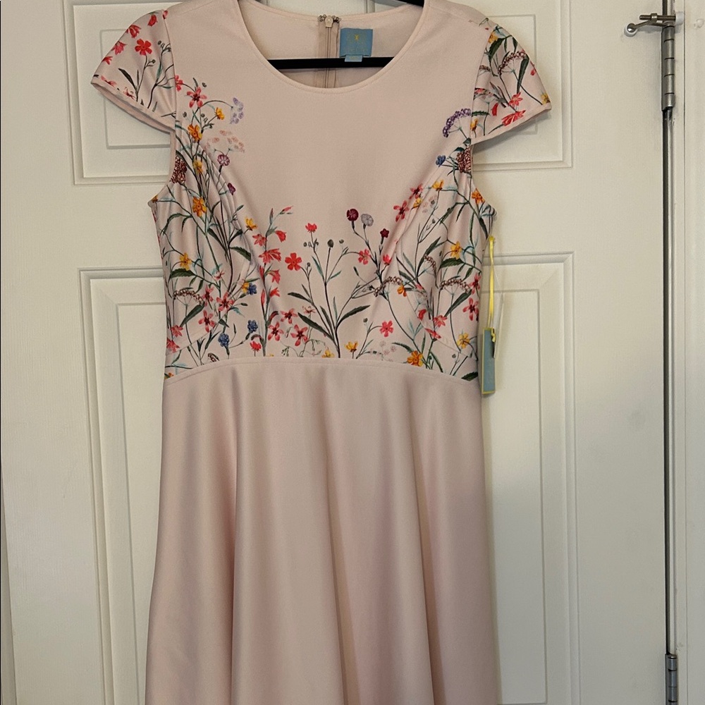 CeCe Light Pink Dress with Blue Logo Tag
